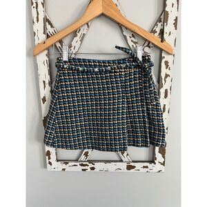 Zara Kids Girls Plaid Houndstooth Skirt Size 10